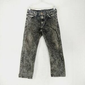Levi Strauss Gray & Black High Rise Wide Leg Jeans 996